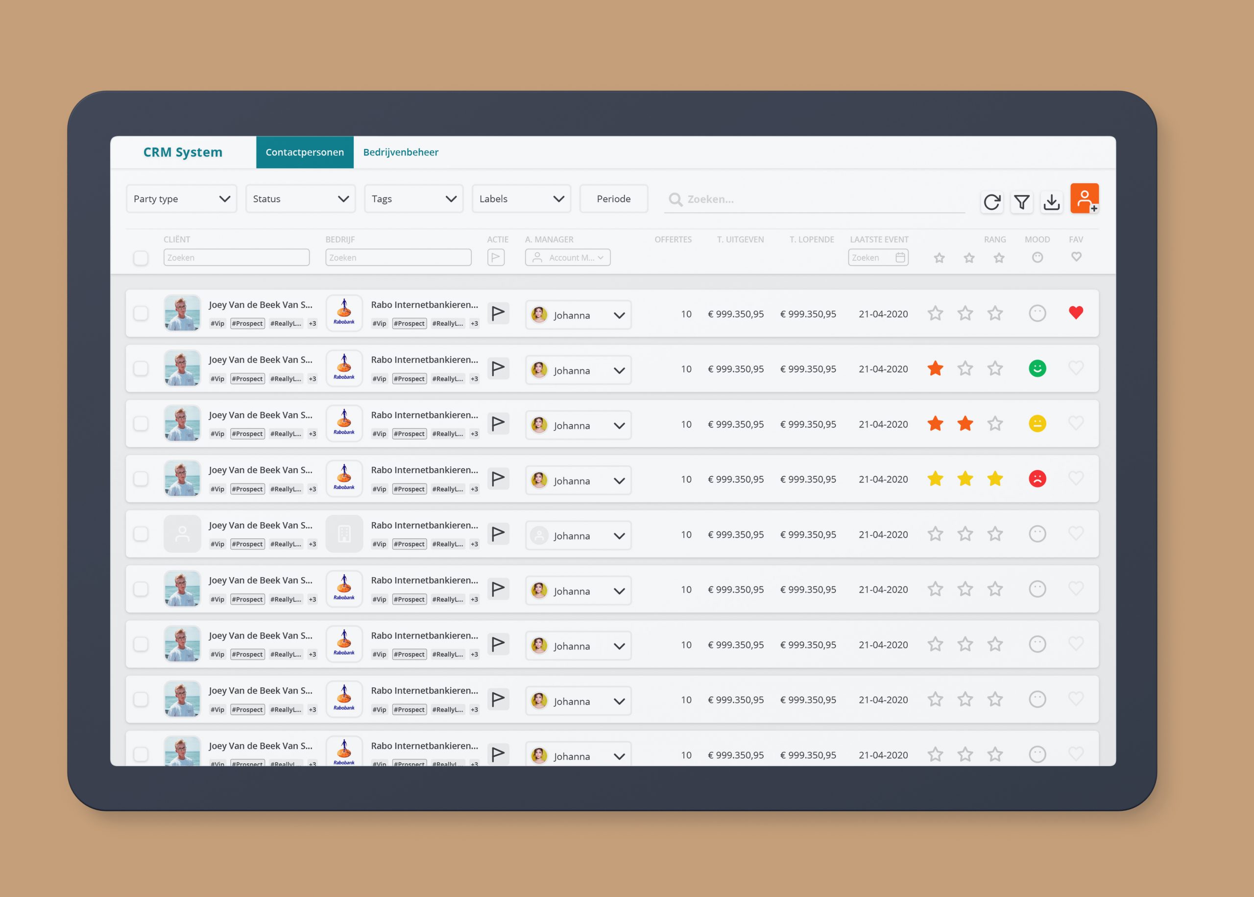 CRM-System-Users-List